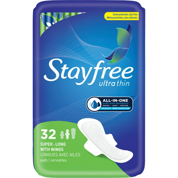 Stayfree Pads, Ultra Thin, Super Long