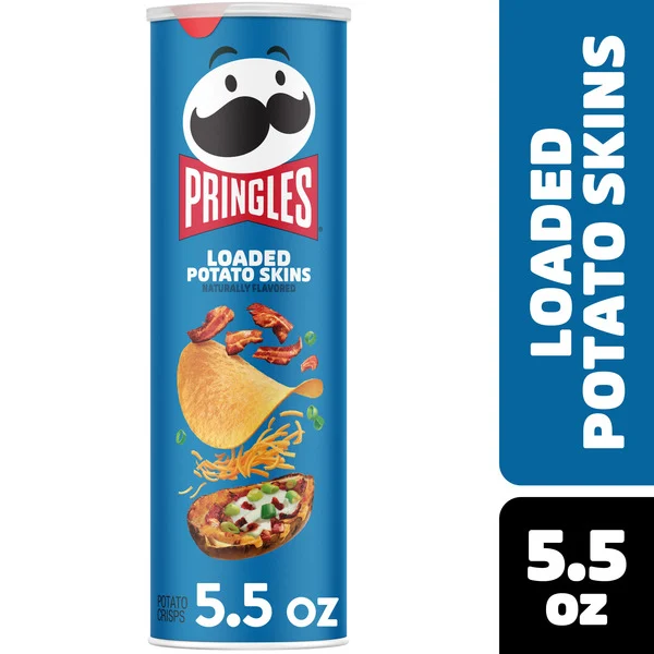 Pringles Loaded Potato Skins Potato Crisps Chips, Lunch Snacks