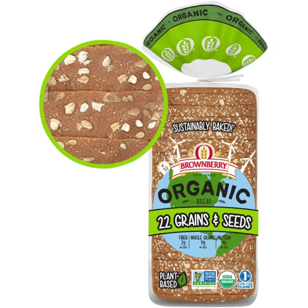 Brownberry 22 Grains & Seeds, Bread, Multigrain Bread, 20 oz