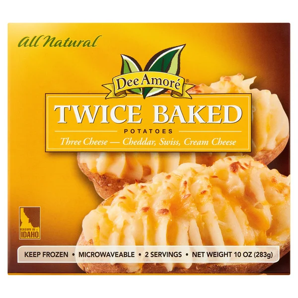 Dee Amore Potatoes, Twice Baked, Three Cheese