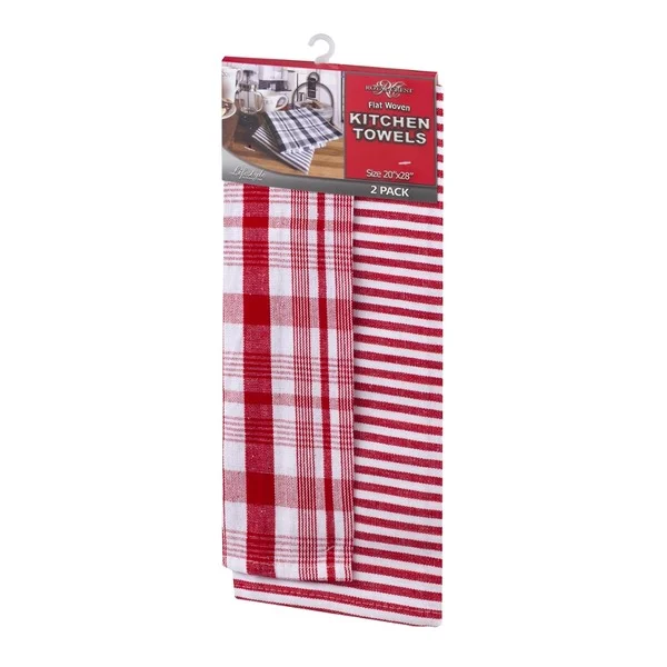 Royal Crest Flat Woven Kitchen Towels 20"x28" - 2 CT