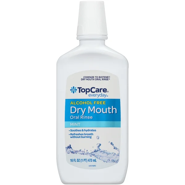 TopCare Alcohol Free Dry Mouth Oral Rinse, Mint