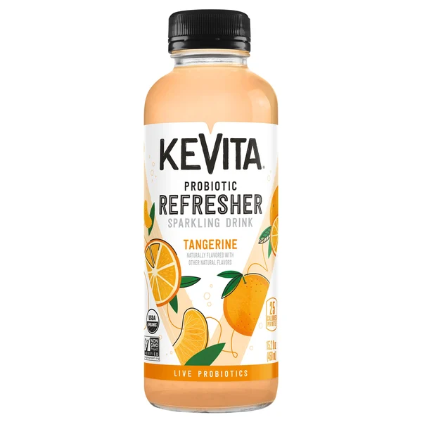 KeVita Sparkling Drink, Tangerine, Probiotic Refresher