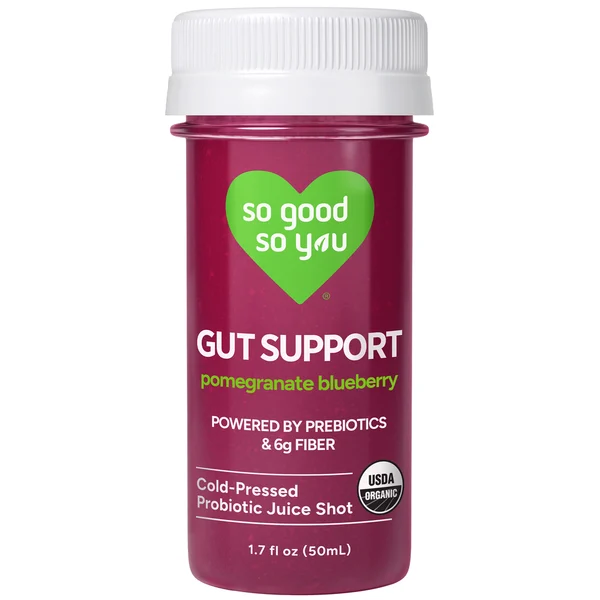 So Good So You Probiotic Juice Shot, Pomegranate Blueberry, Gut Support