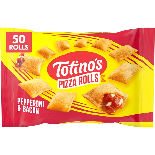 Totino's Pizza Rolls Pepperoni and Bacon Flavored Frozen Snacks