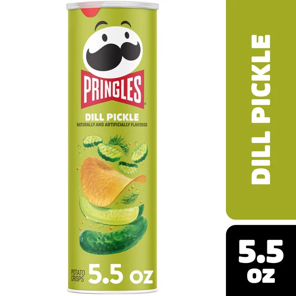 Pringles Dill Pickle Potato Crisps, Lunch Snacks