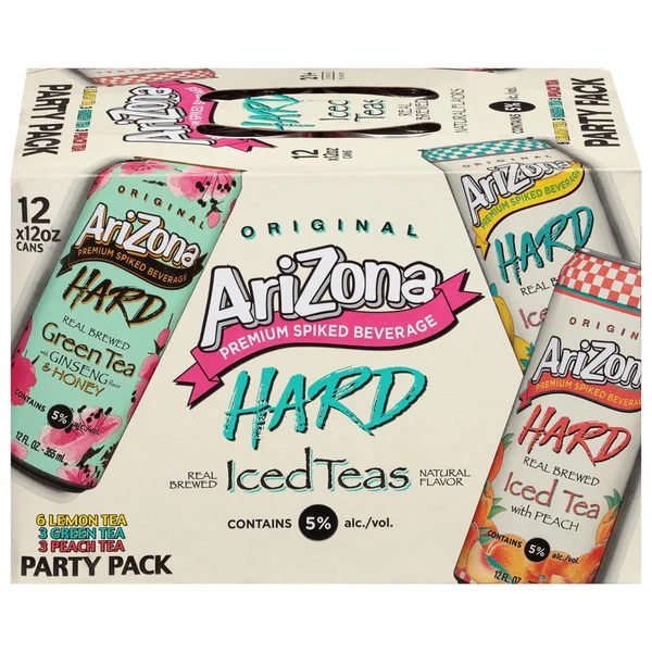 AriZona Lemon Tea/Green Tea/Peach Tea Iced Teas Party Pack