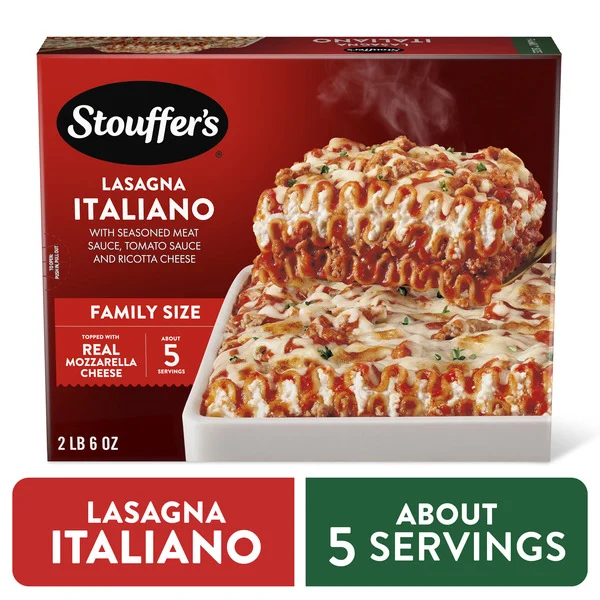 Stouffer's Lasagna Italiano Family Size Oven Ready Lasagna Frozen Dinners