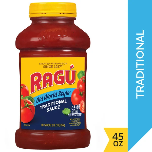 Ragu Old World Style Traditional Pasta Sauce, 45 oz