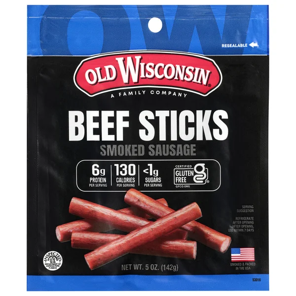 Old Wisconsin Smoked Sausage Beef Sticks
