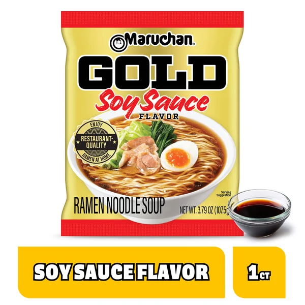 Maruchan Ramen Noodle Soup, Gold, Soy Sauce