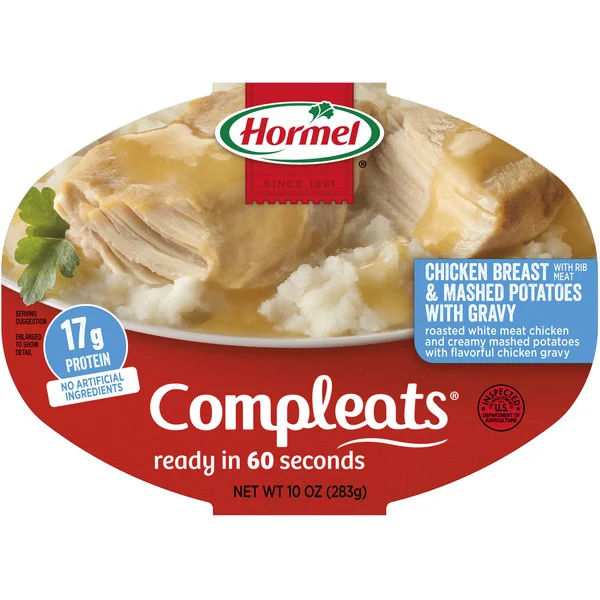 HORMEL COMPLEATS Chicken Breast with Rib Meat & Mashed Potatoes, 10 Ounce