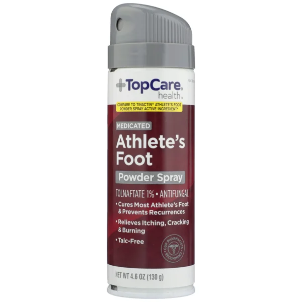 TopCare Medicated Athlete's Foot Tolnaftate 1% - Antifungal Powder Spray