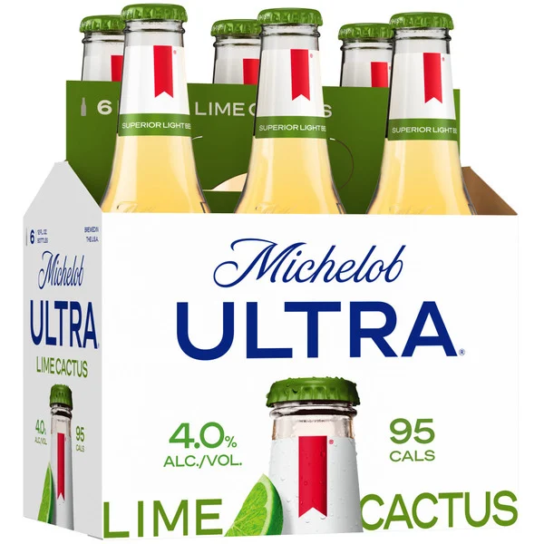Michelob Ultra Lime Cactus Lime Cactus Light Beer Bottles