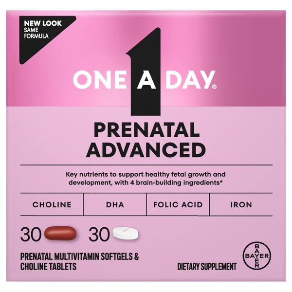 One A Day Softgels & Choline Tablets Prenatal Advanced