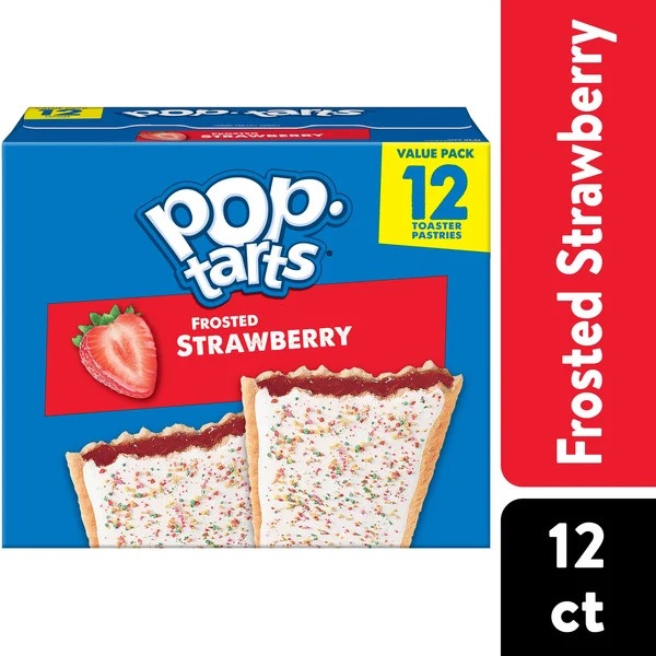 Pop-Tarts Frosted Strawberry Toaster Pastries, Breakfast Foods, Value Pack