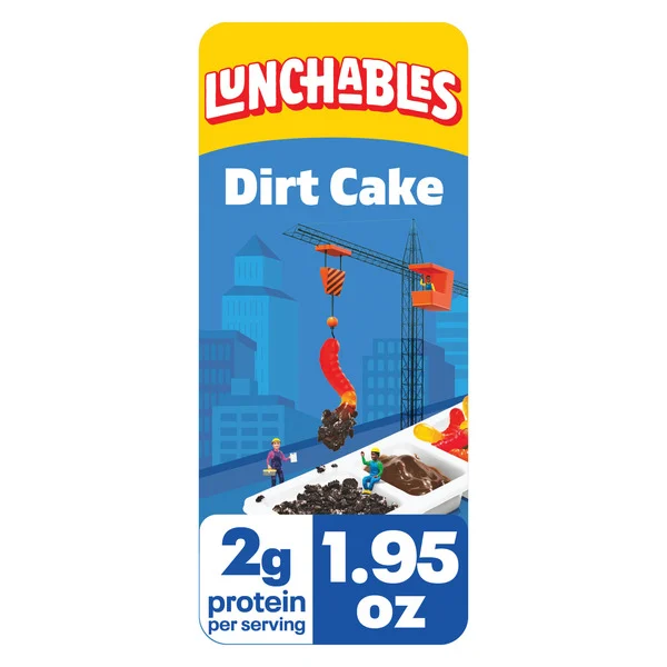 Lunchables Dirt Cake Pack with Cookie Crumbs, Chocolate Marshmallow Frosting & Gummy Worms
