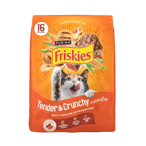 Purina Friskies Tender & Crunchy with Flavors of Chicken, Beef, Carrots & Green Beans