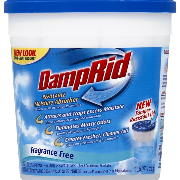 DampRid Moisture Absorber, Refillable, Fragrance Free
