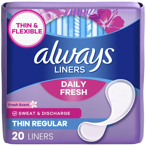 Always Daily Fresh Thin Liners, Regular, Scented Panty Liners