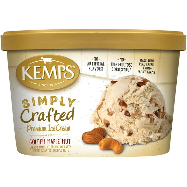 Kemps Simply Crafted Premium Ice Cream, Golden Maple Nut