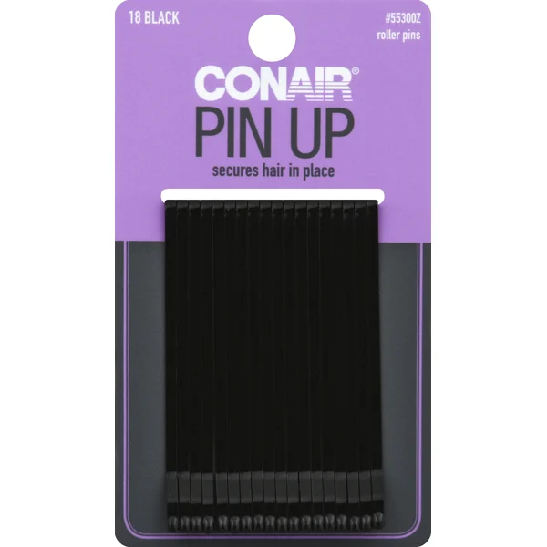 Conair Roller Pins, Black