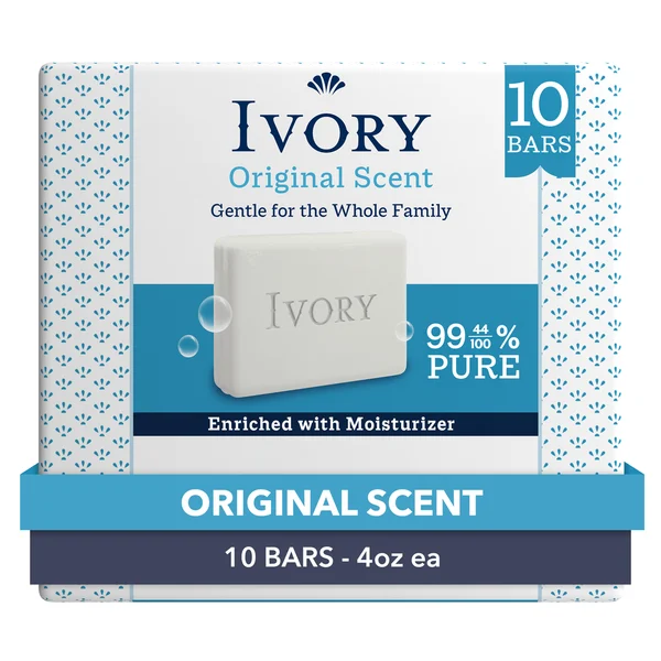 Ivory Gentle Bar Soap, Original Scent