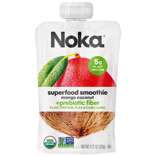 NOKA Organic Superfood Smoothie, Mango Coconut