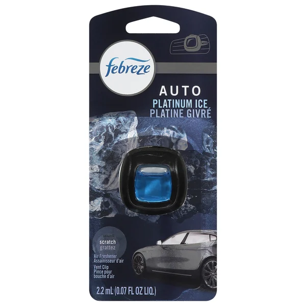 Febreze Air Freshener, Platinum Ice, Vent Clip