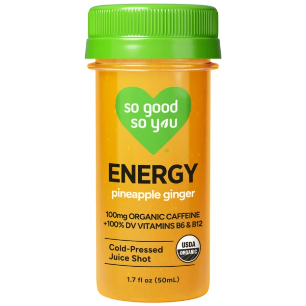 So Good So You Energy Pineapple Ginger Organic Juice Shot