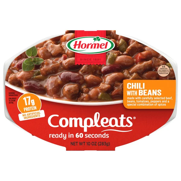 Hormel COMPLEATS Chili w/Beans, 10 Ounce
