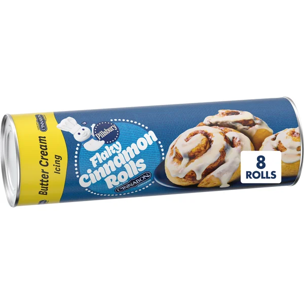 Pillsbury Flaky Cinnamon Rolls and Butter Cream Icing
