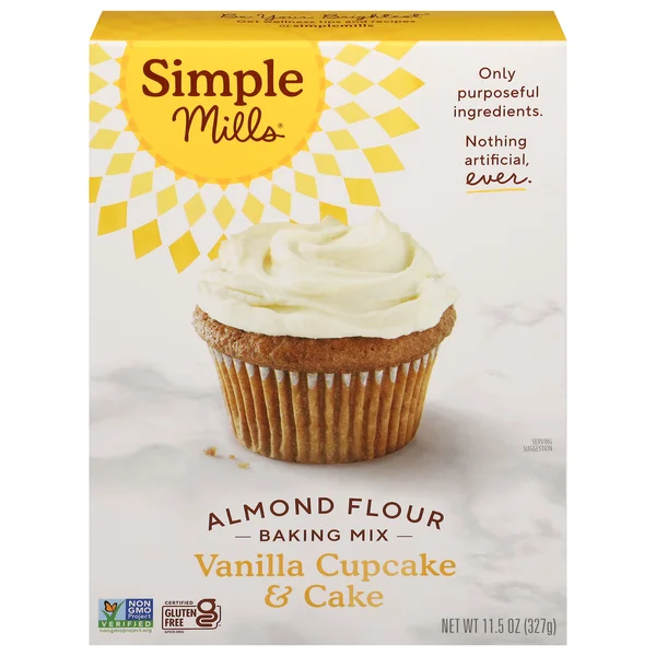 Simple Mills Almond Flour Vanilla Cupcake & Cake Baking Mix