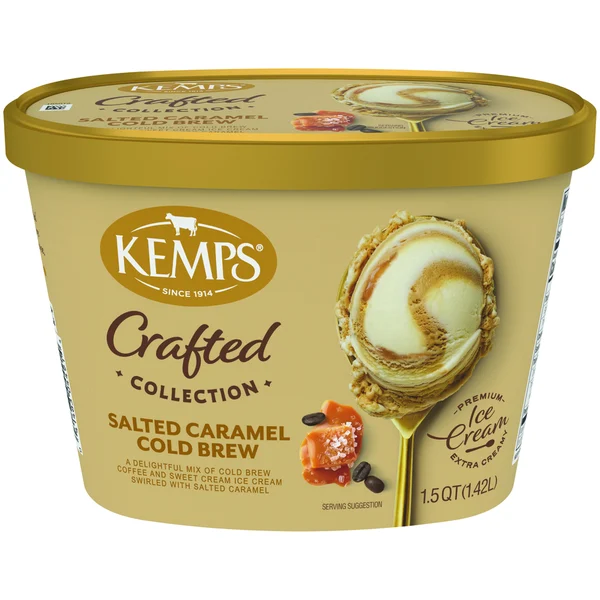Kemps Simply Crafted Premium Ice Cream, Salted Caramel Cold Brew
