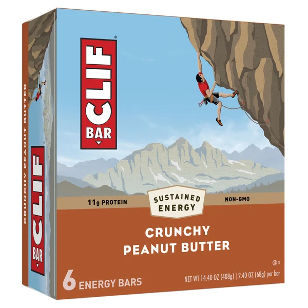 CLIF BAR Crunchy Peanut Butter Energy Bars 14.4 oz