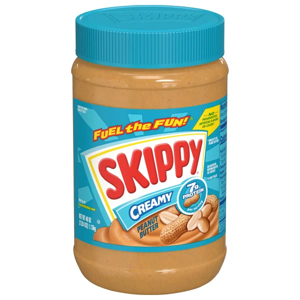 SKIPPY Peanut Butter, Creamy, 7 g protein (7% daily value) per serving, 40 oz.