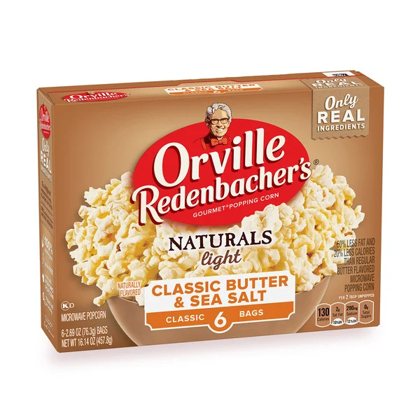 Orville Redenbacher Naturals Light Classic Butter and Sea Salt Microwave Popcorn