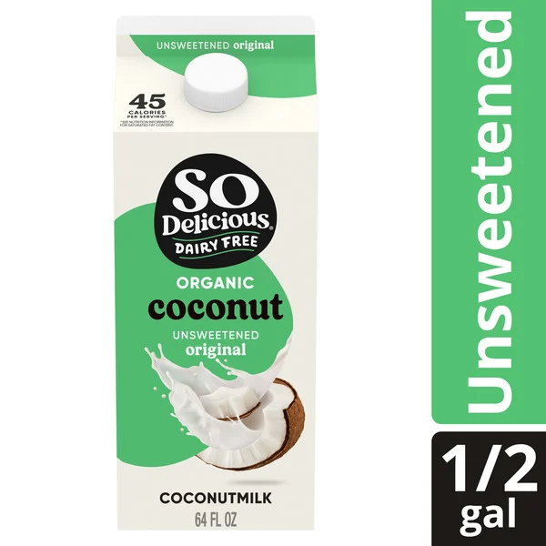 So Delicious Dairy Free Organic Coconut Milk Beverage Unsweetened