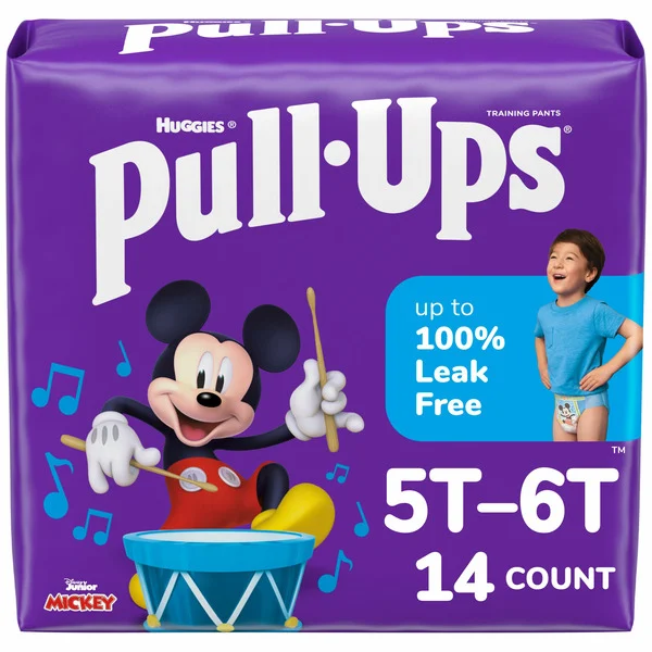 Pull-Ups Boys' Potty Training Pants, 5T-6T (46+ lbs)