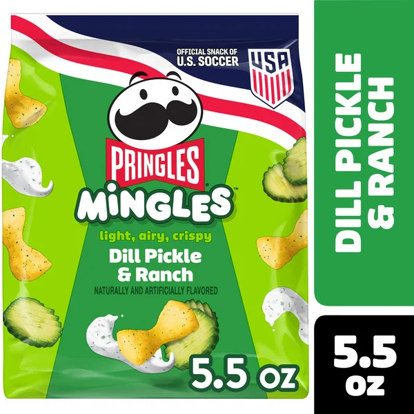 Pringles Mingles Dill Pickle and Ranch Puffed Snacks, Salty Snacks