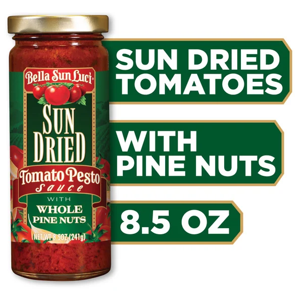 Bella Sun Luci Sun Dried Tomato Pesto Sauce with Whole Pine Nuts