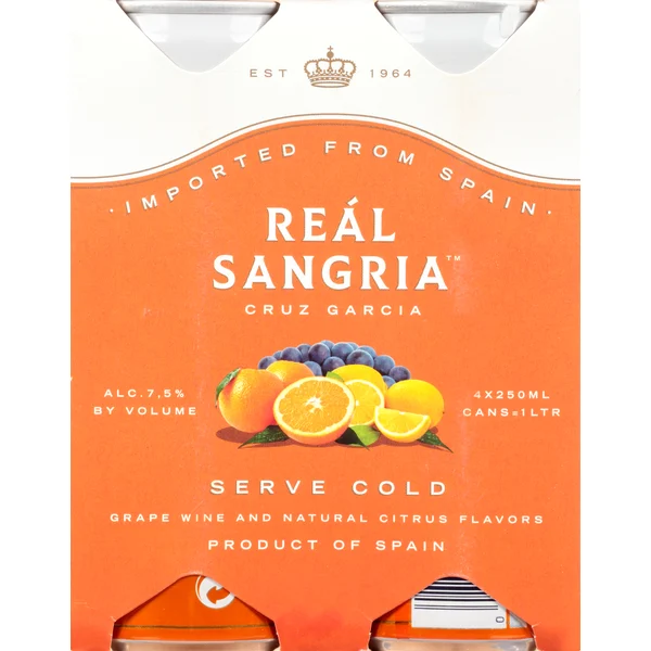 Reál Sangria Wine, Real Sangria, 4 Pack