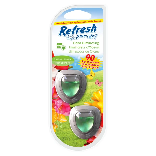 Refresh Your Car Odor Eliminating Clips Fresh Spring Air