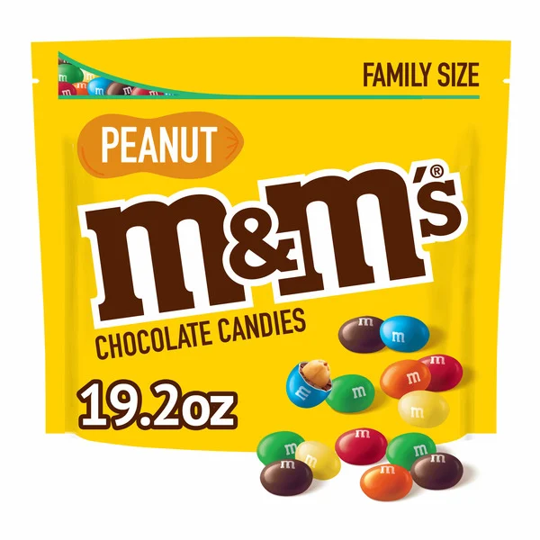 M&M's Peanut Milk Chocolate Candy Family Size