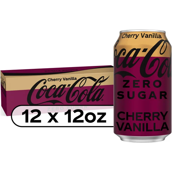 Coca Cola Zero Sugar Cherry Vanilla Fridge Pack Cans