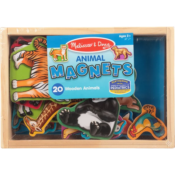 Melissa & Doug Animal Magnets, Wooden, 2+