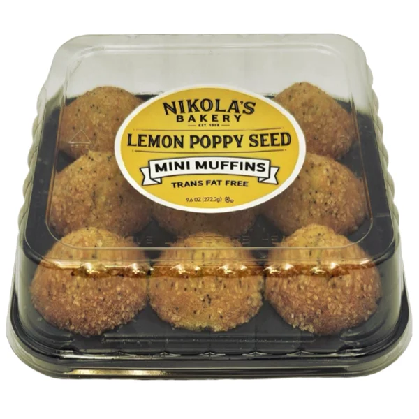 Nikola's Bakery Lemon Poppy Mini Muffins