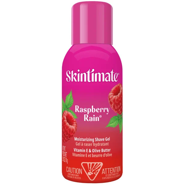 Skintimate Skin Therapy Raspberry Rain Shave Gel for Women, Travel