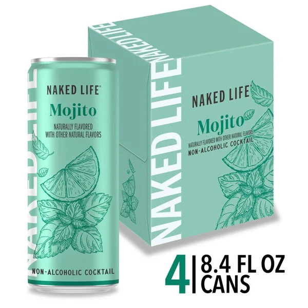 Naked Life Mojito Mojito Non-Alcoholic Cocktail 4 Pack