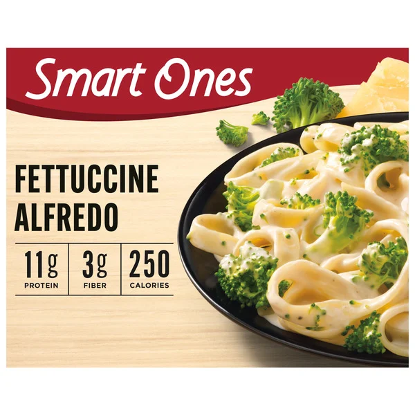 Smart Ones Fettuccine Alfredo with Broccoli Florets & Creamy Alfredo Sauce Frozen Meal